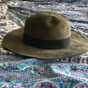 Green Floppy Boho Hat